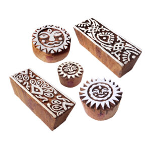 Round Wooden Stamps - Set