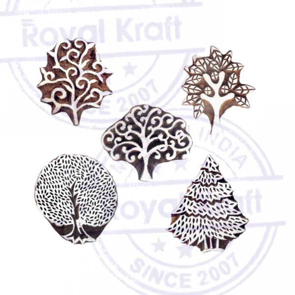 Tree Wooden Stamps - Set