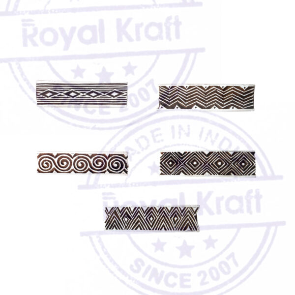 Border Wooden Stamps - Set