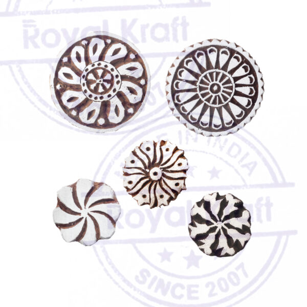 Round Wooden Stamps - Set