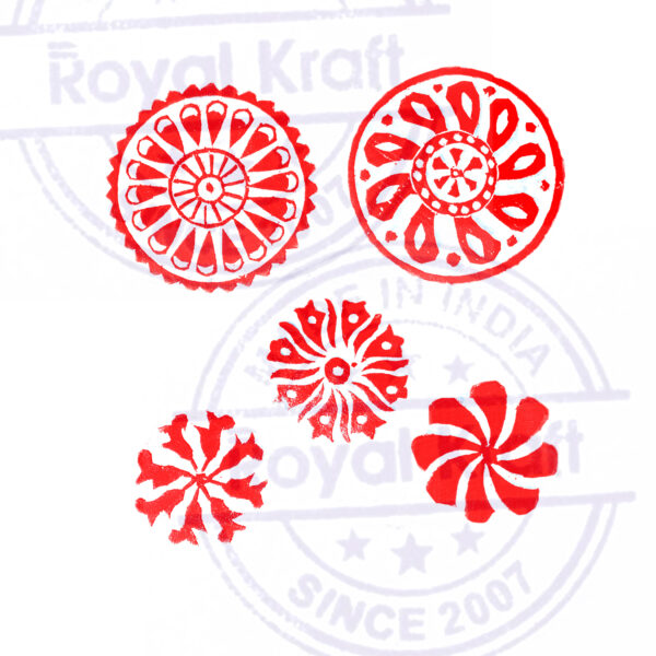 Round Wooden Stamps - Set