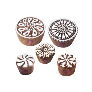 Round Wooden Stamps - Set
