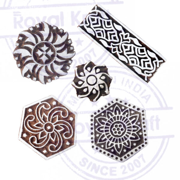 Round Wooden Stamps - Set