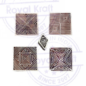Square Wooden Stamps - Set