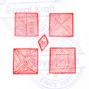 Square Wooden Stamps - Set