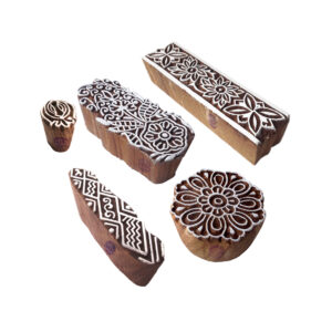 Floral Wooden Stamps - Set