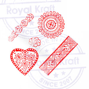 Floral Wooden Stamps - Set