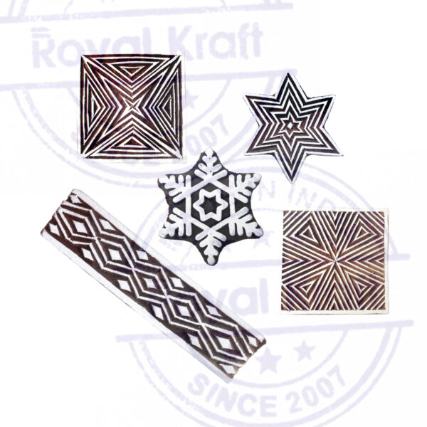 Star Wooden Stamps - Set