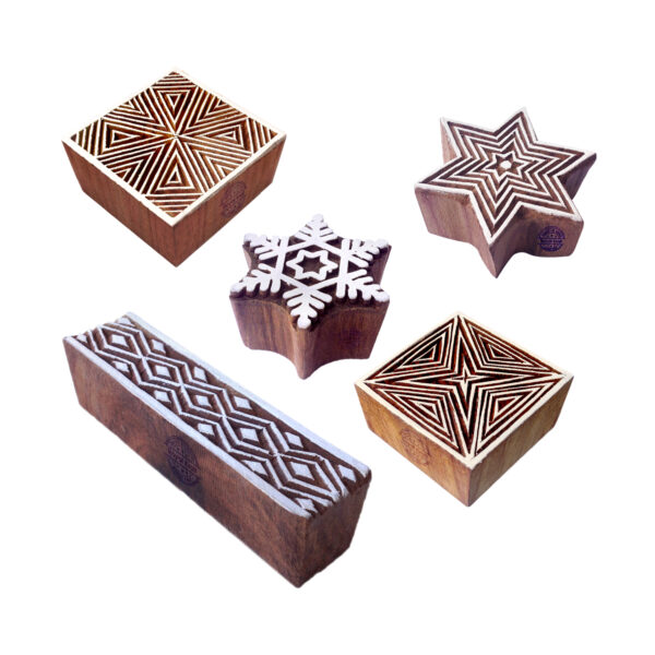 Star Wooden Stamps - Set