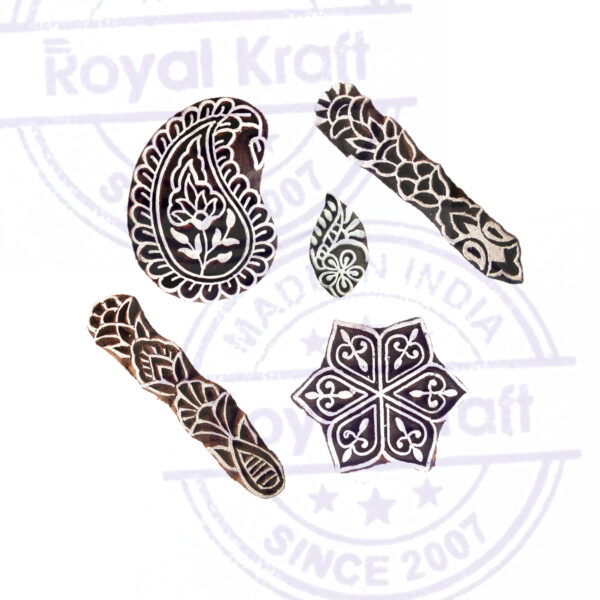Paisley Wooden Stamps - Set