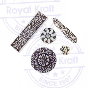 Floral Wooden Stamps - Set