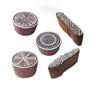 Round Wooden Stamps - Set
