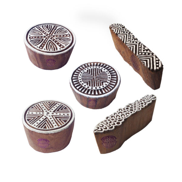 Round Wooden Stamps - Set