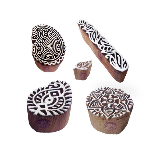 Paisley Wooden Stamps - Set