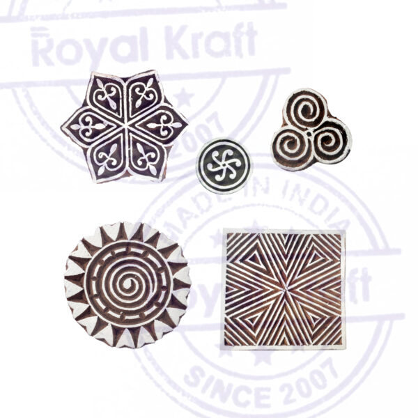 Round Wooden Stamps - Set