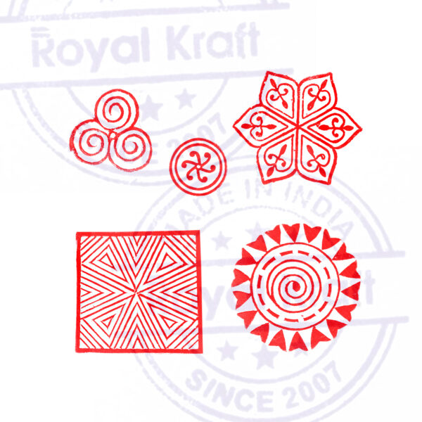 Round Wooden Stamps - Set