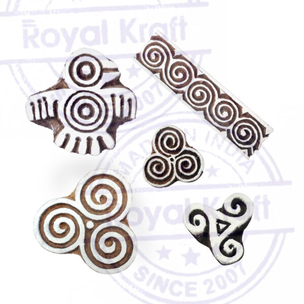 Round Wooden Stamps - Set