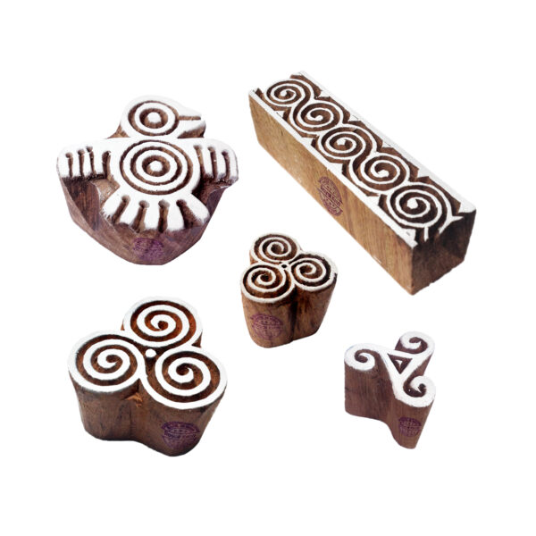 Round Wooden Stamps - Set