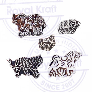 Animal Wooden Stamps - Set