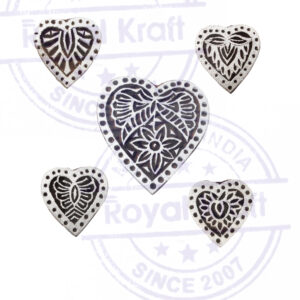 Heart Wooden Stamps - Set