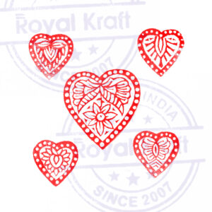 Heart Wooden Stamps - Set