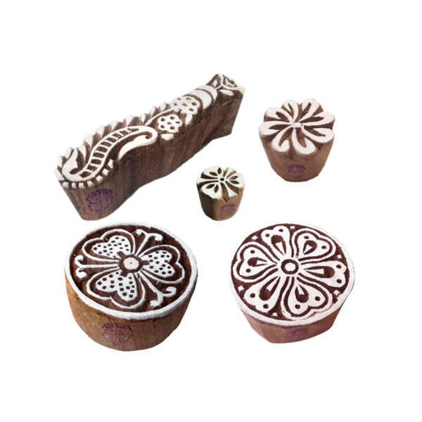 Round Wooden Stamps - Set