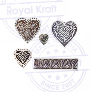Heart Wooden Stamps - Set