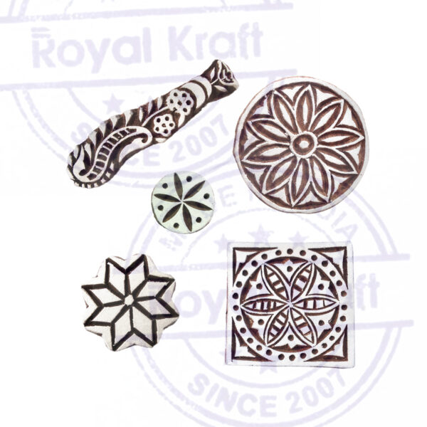 Round Wooden Stamps - Set