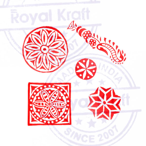 Round Wooden Stamps - Set