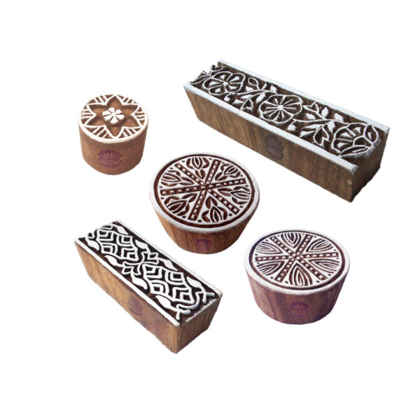 Round Wooden Stamps - Set