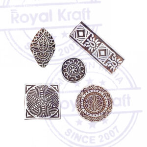 Indian Wooden Stamps - Set