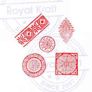Indian Wooden Stamps - Set
