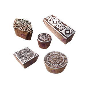 Indian Wooden Stamps - Set