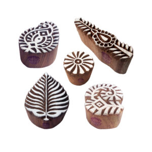 Floral Wooden Stamps - Set