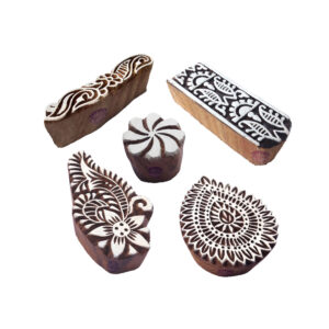 Floral Wooden Stamps - Set