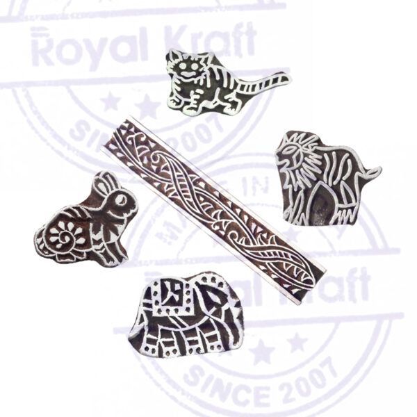 Animal Wooden Stamps - Set