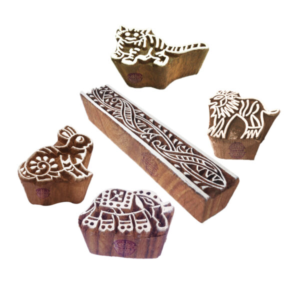 Animal Wooden Stamps - Set