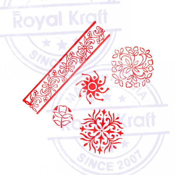 Floral Wooden Stamps - Set