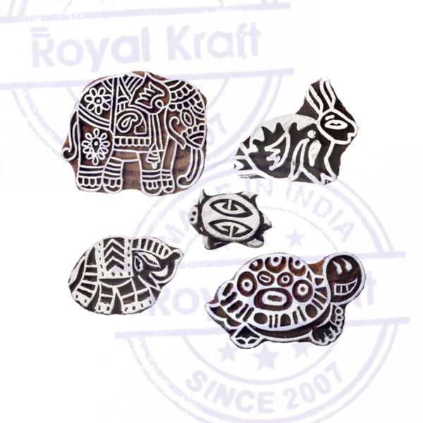 Animal Wooden Stamps - Set