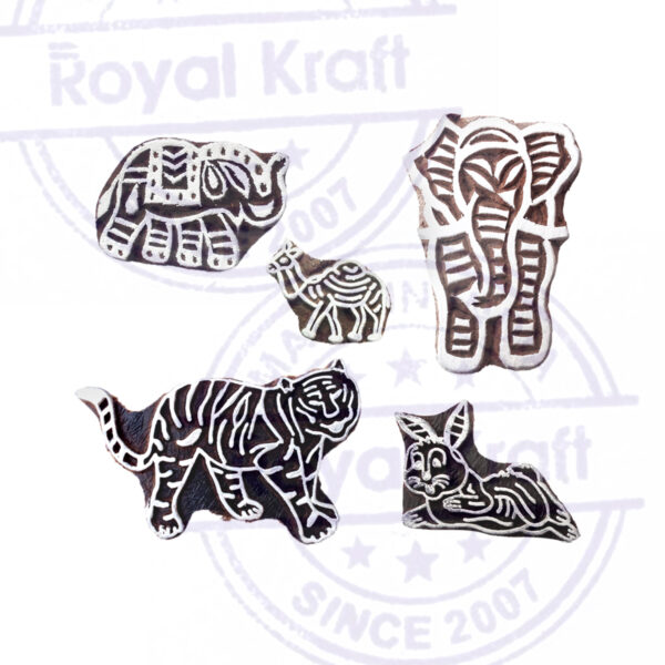Animal Wooden Stamps - Set
