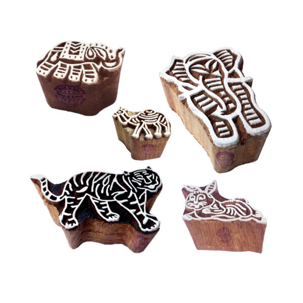 Animal Wooden Stamps - Set