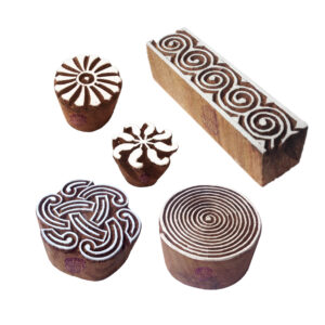 Round Wooden Stamps - Set