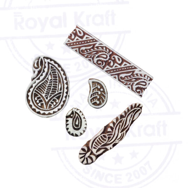 Paisley Wooden Stamps - Set