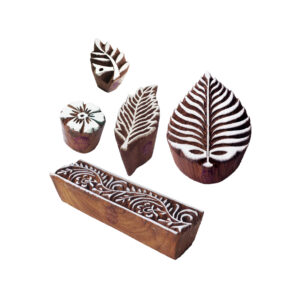 Floral Wooden Stamps - Set