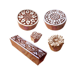 Round Wooden Stamps - Set