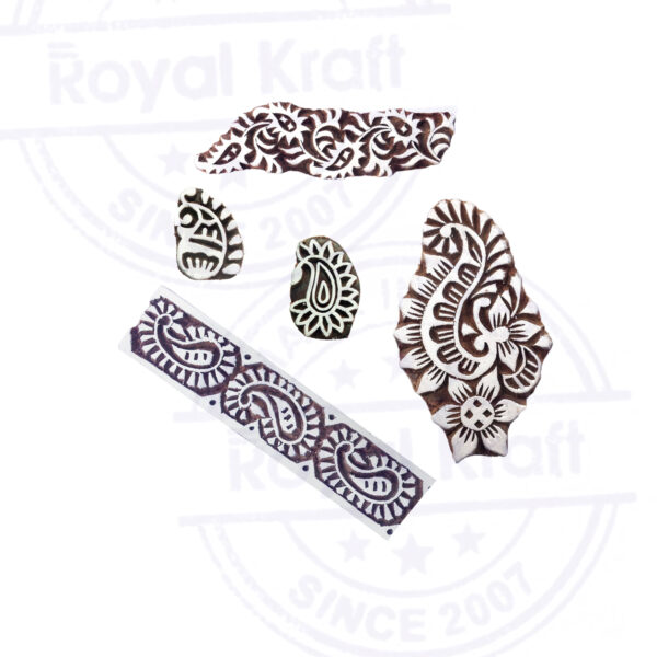 Paisley Wooden Stamps - Set