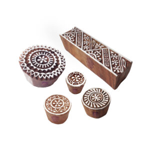 Round Wooden Stamps - Set