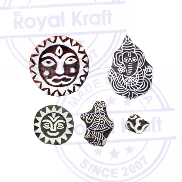 Religious Wooden Stamps - Set