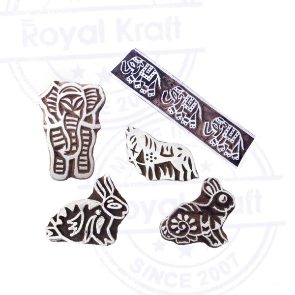 Animal Wooden Stamps - Set