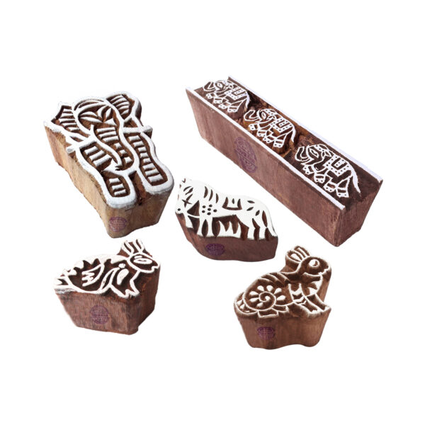 Animal Wooden Stamps - Set